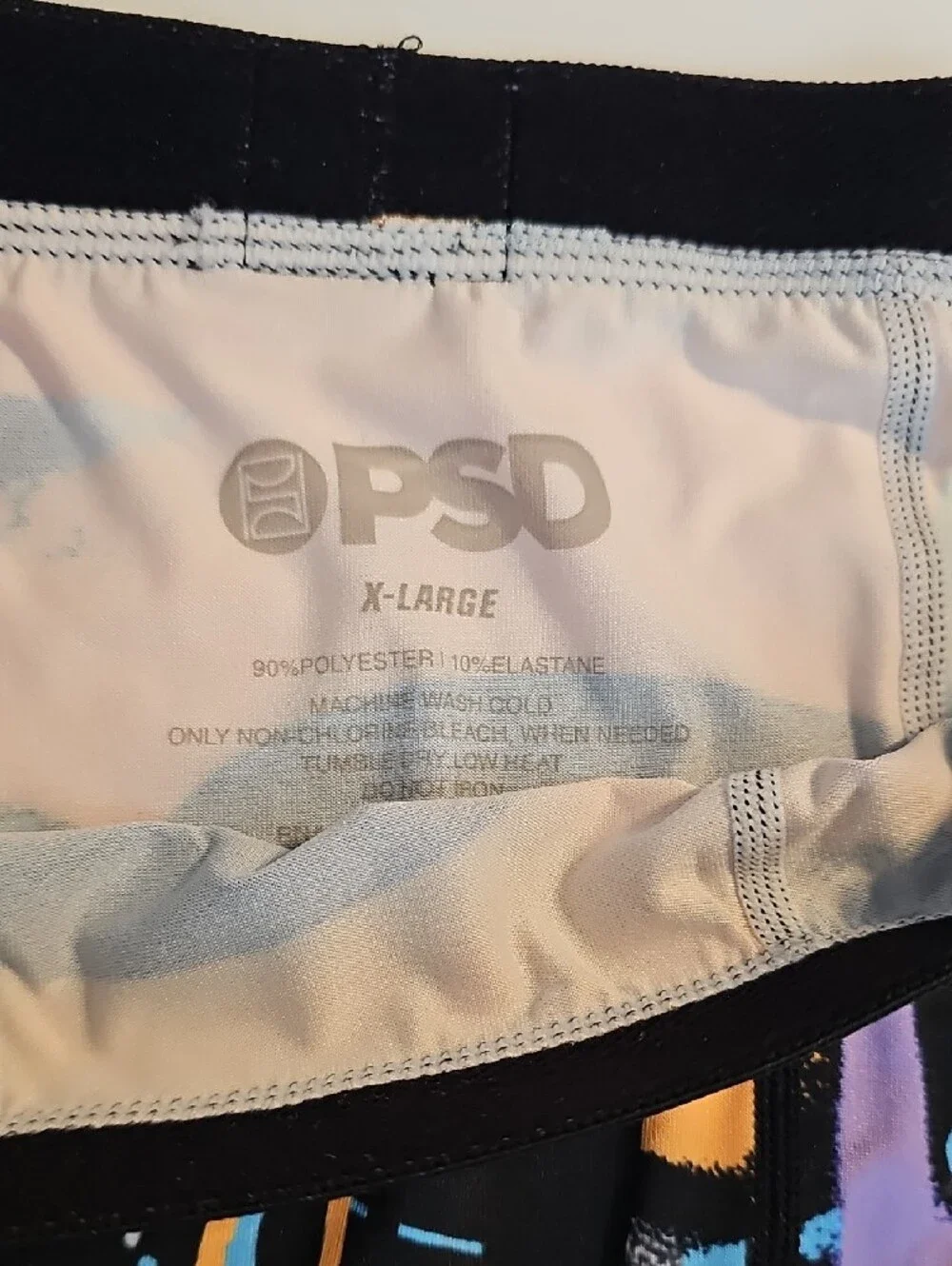 PSD Activewear Leggings - Black with Bright Neon Print